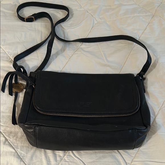 Margot New York Handbags - Margot NY genuine leather Black Crossbody Bag with Adjustable Strap